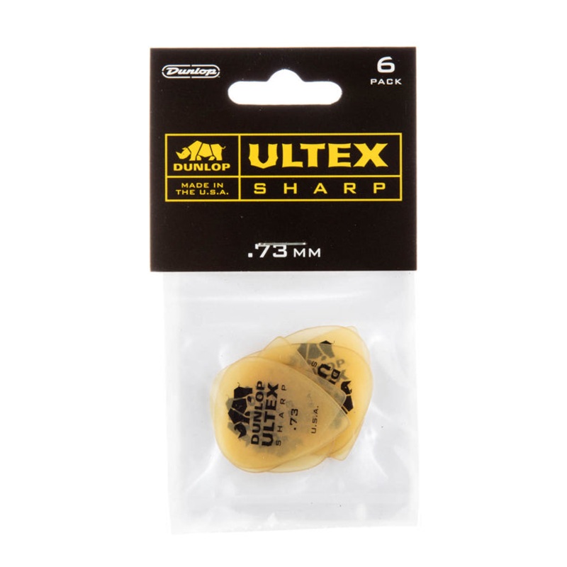 Dunlop 0.73mm Ultex Sharp Guitar Picks (6/pack)