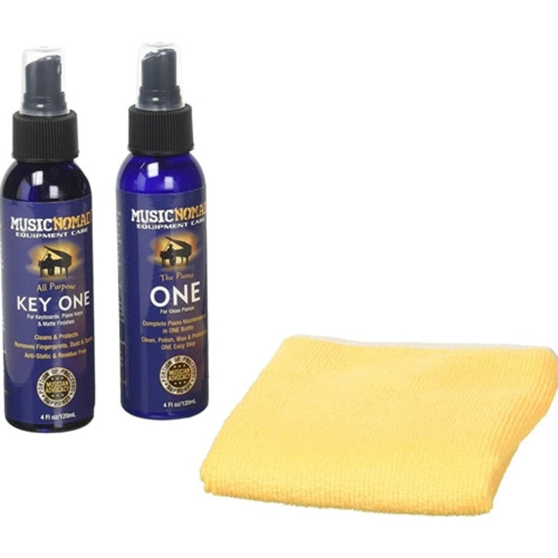 Music Nomad MN132 Premium Piano Care Kit - Includes Key ONE, Piano ONE, and Low Pile Microfiber Cloth