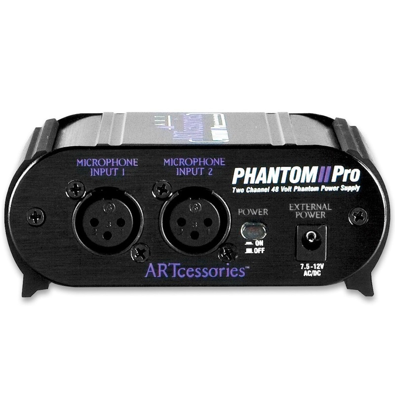 ART PHANTOM2PRO Two Channel +48volt Phantom Power Supply