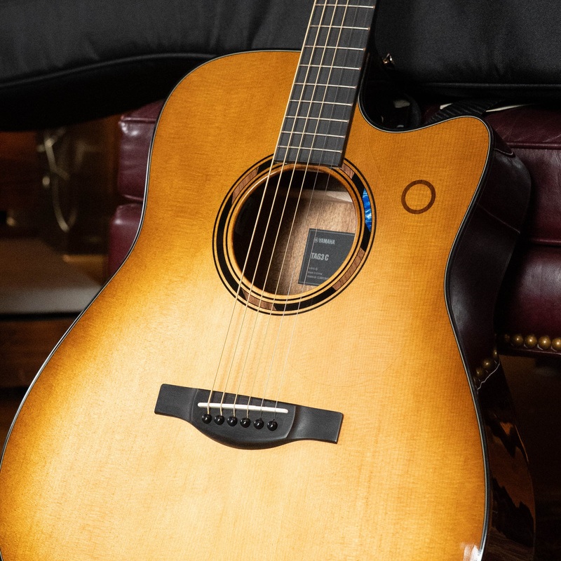 Yamaha TAG3C-SDB Sitka/Mahogany Sandburst Dreadnought Guitar w/the NEWEST TransAcoustic System #0488