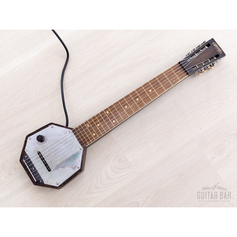 1930s AudioVox 7-String "Frying Pan" Vintage Lap Steel w/ Case, Seattle-Made, Paul Tutmarc