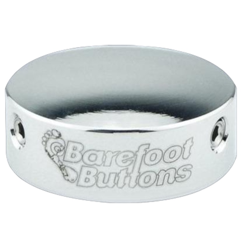 Barefoot Button 18-V1-ST-CH Pedal Button V1 3/8", Chrome