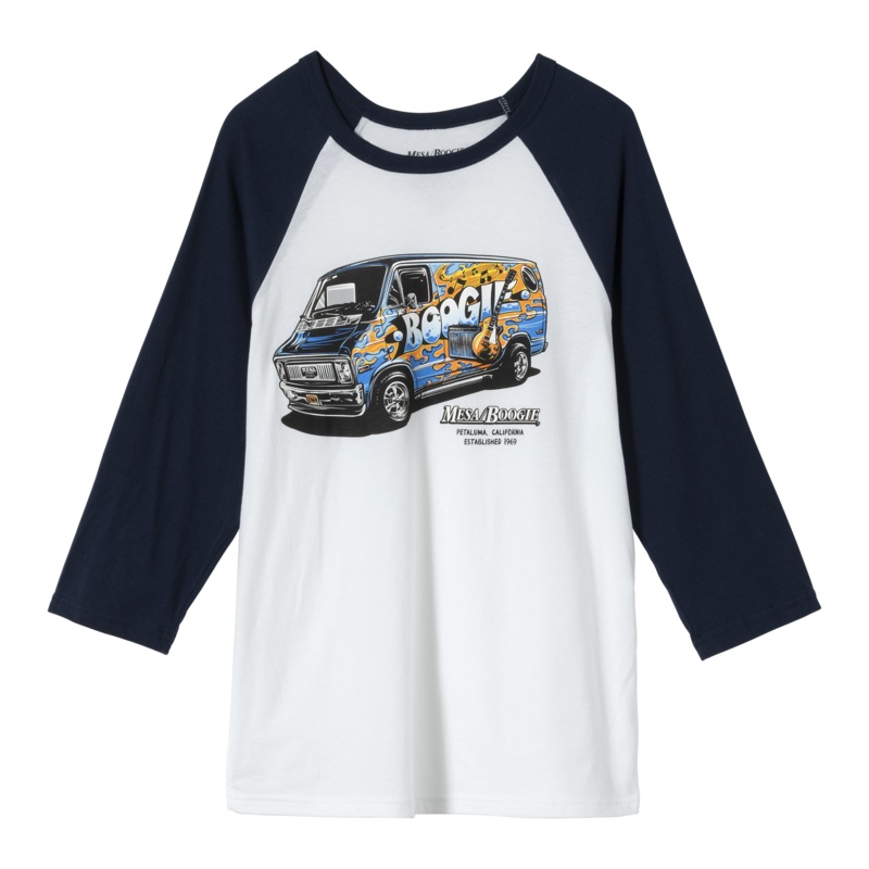Mesa/Boogie Boogie Van Baseball Tee Grey Small