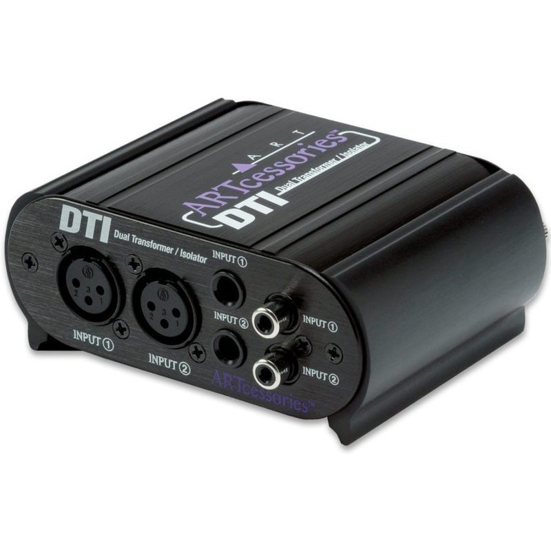 ART DTI Isolation Box  Dual Channel  Passive  1/4 TRS, RCA, XLR