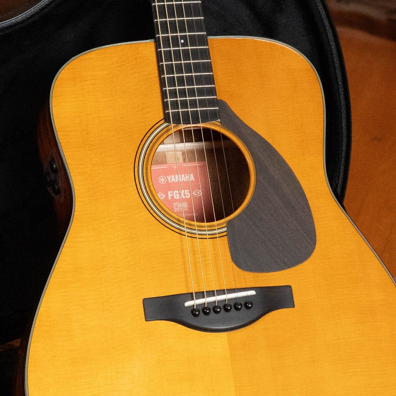 Yamaha FGX5 GL Gloss Spruce/Mahogany Red Label Dreadnought Guitar w/Electronics #325A