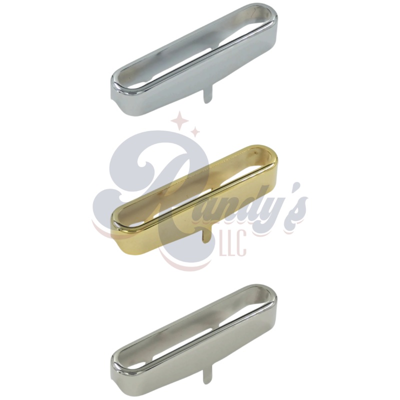 (Contemporary Series) Tele Pickup Cover (Open) - Fits Fender Telecaster CLOSEOUT Chrome