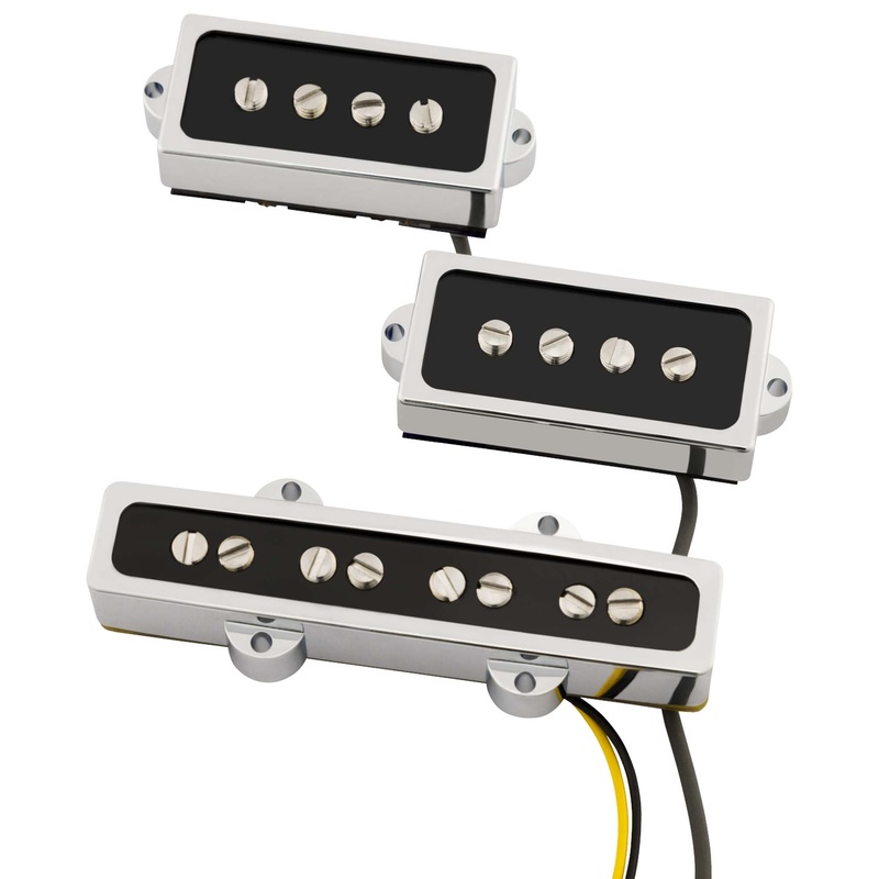 Fender Cobalt Chrome P/J Bass Pickup Set