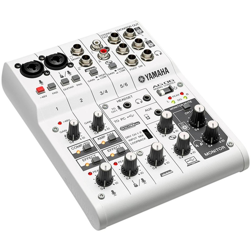 Yamaha AG Series AG06 6-Channel Mixer Open-Box