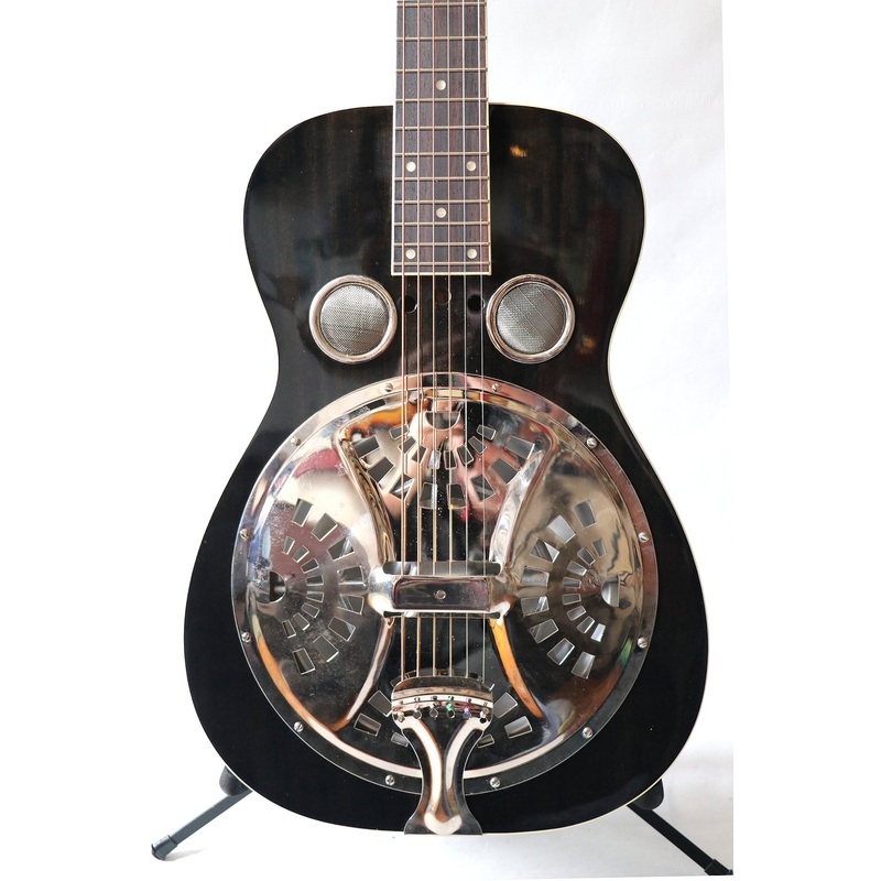 REGAL RD-52 BLACK LIGHTNING WOOD STUDIO SQUARE NECK RESONATOR