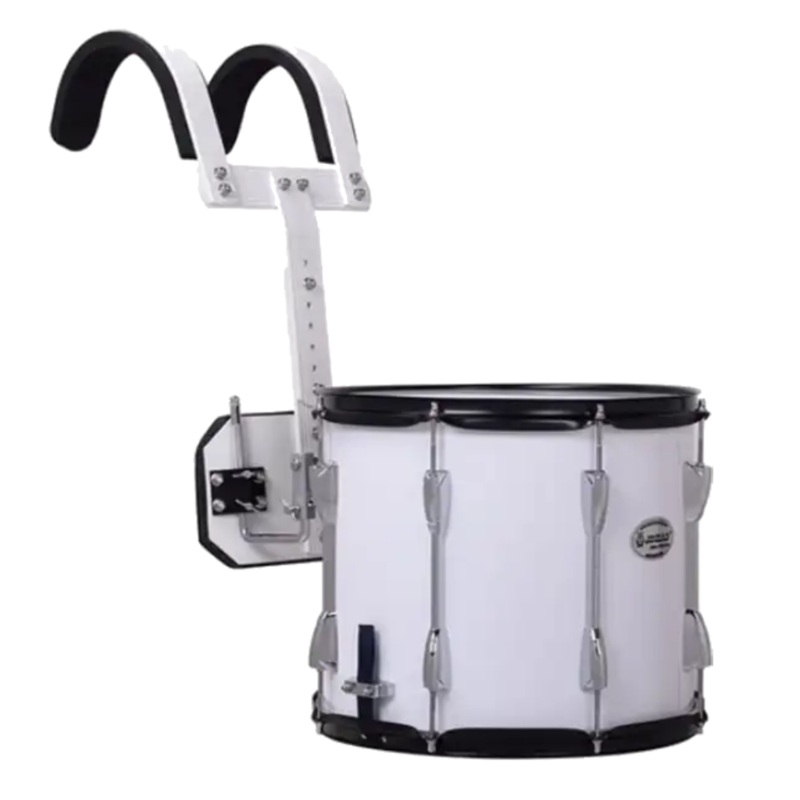 Jinbao 14" Marching Snare Drum - White