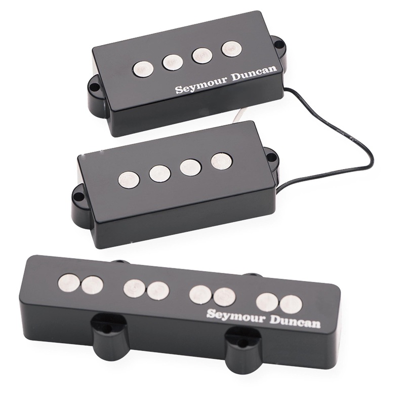 Seymour Duncan Quarter Pound Electric P-J Bass Set (Black)
