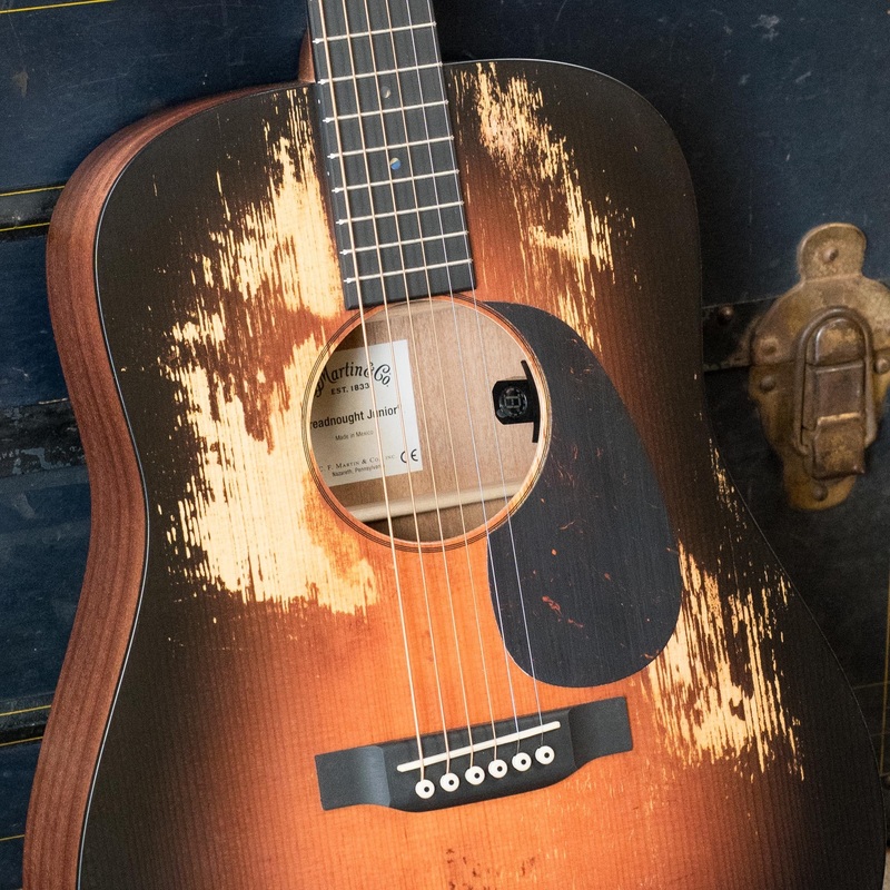 *New 2025 Model* Martin D Jr E Streetlegend Burst Spruce/Sapele Aged-Look Dreadnought Guitar w/Martin Electronics #3866