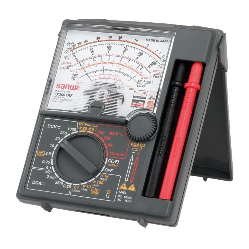 YX360TRF Analog Multimeter w/ Built-In Case
