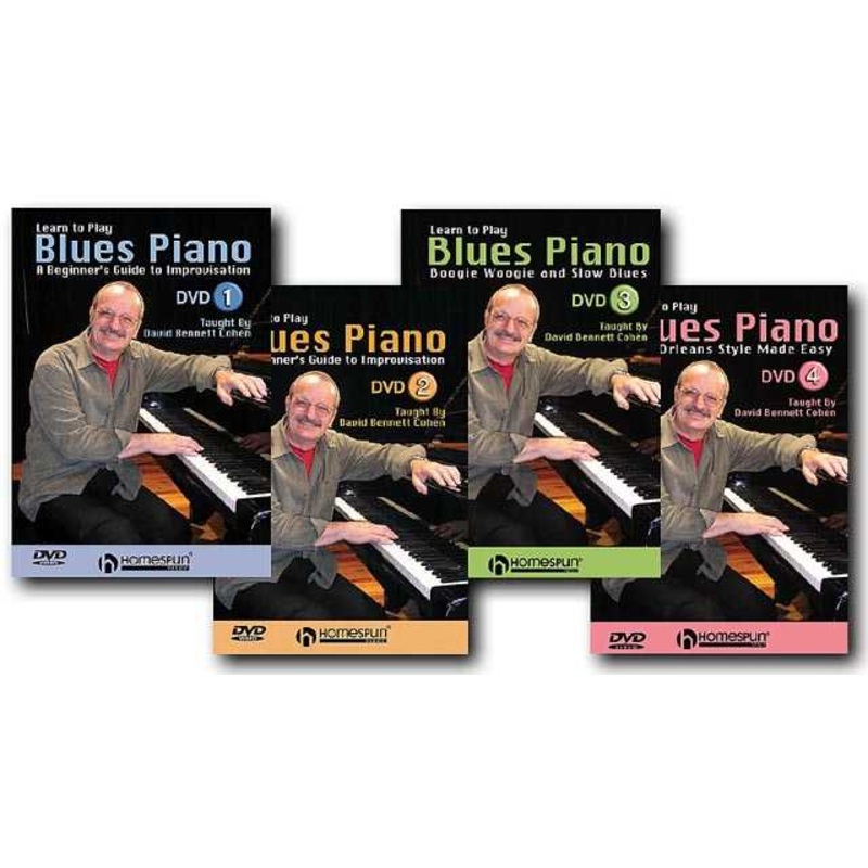 DVD - Learn to Play Blues Piano: Four DVD Set
