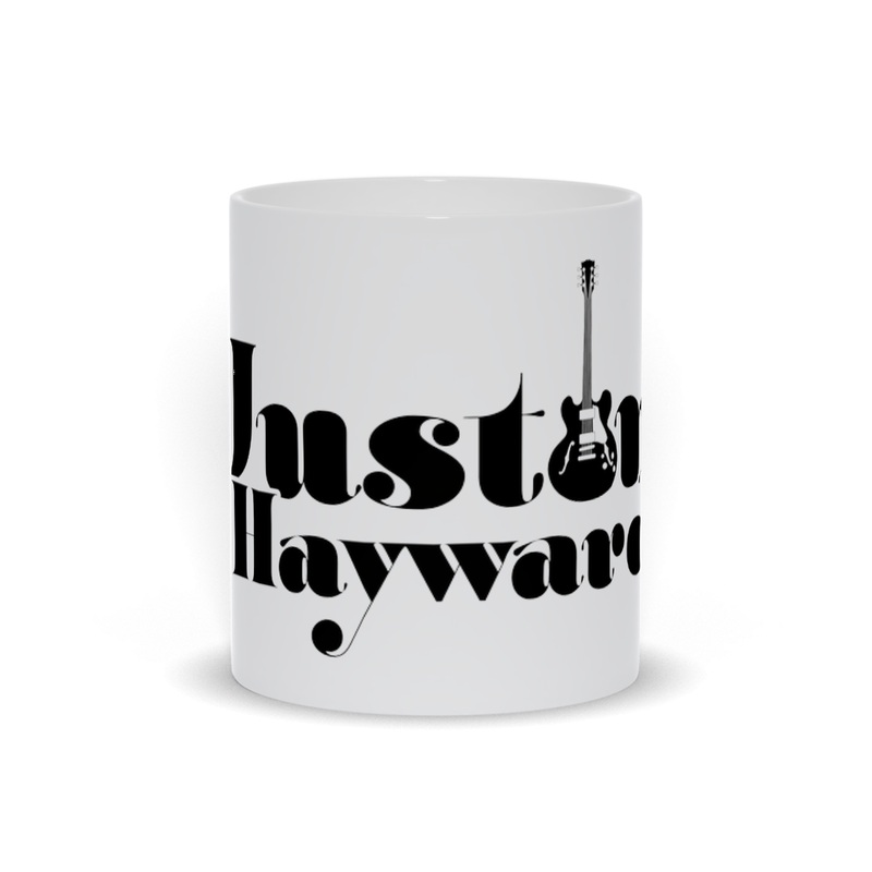 Justin Hayward Guitar Mug (white) 11 oz