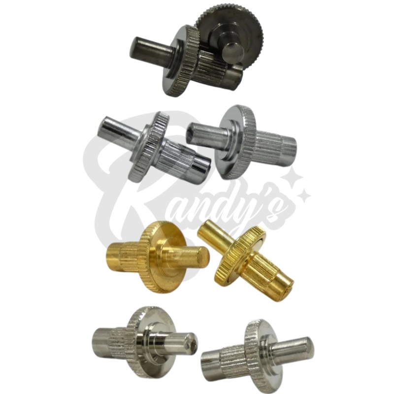 (Vintage Series) Nashville Tune-O-Matic Bridge Posts - Fits Gibson Black Chrome/Cosmo Black