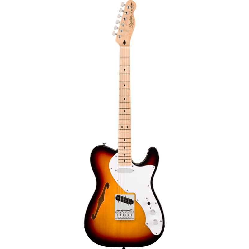 Squier 037-8272-500 Affinity Tele Thinline, Maple FB, 3-Color Sunburst