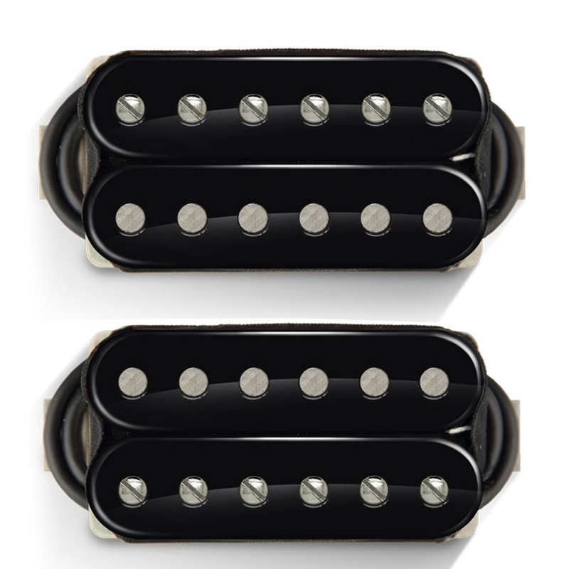 Bare Knuckle Nailbomb Humbucker Pickup Set Black Open-Coil 50mm