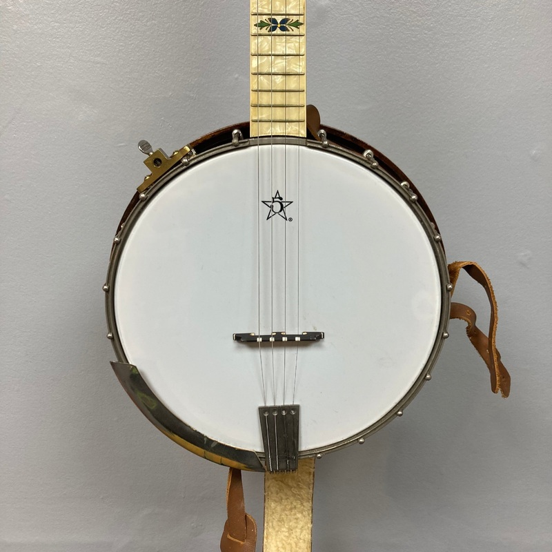 Vintage 1920-1930s Gretsch Broadkaster 4 String Tenor Banjo w/Case