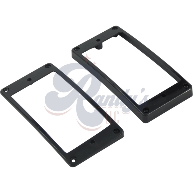 Humbucker Mounting Ring (Tapered w/ Curved Top & Bottom) Black - CLOSEOUT Short/Neck
