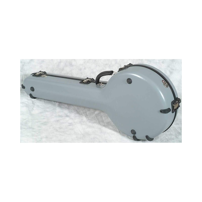Calton Deluxe Banjo Case, Gibson 5-String Resonator Banjo - Gray with Black Lining