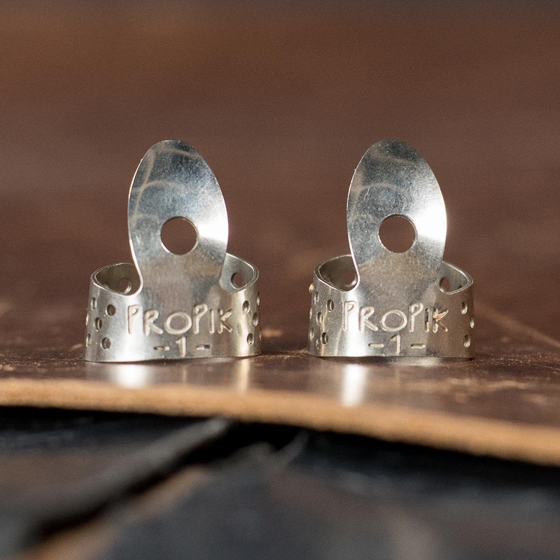 (2-Pack) ProPik Standard Nickel Single Wrap #1 Finger Pick (11-201-1112)