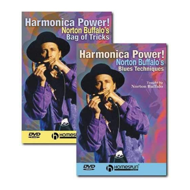 DIGITAL DOWNLOAD ONLY  - Harmonica Power!: Two DVD Set - Norton Buffalo's Bag of Tricks & Blues Techniques