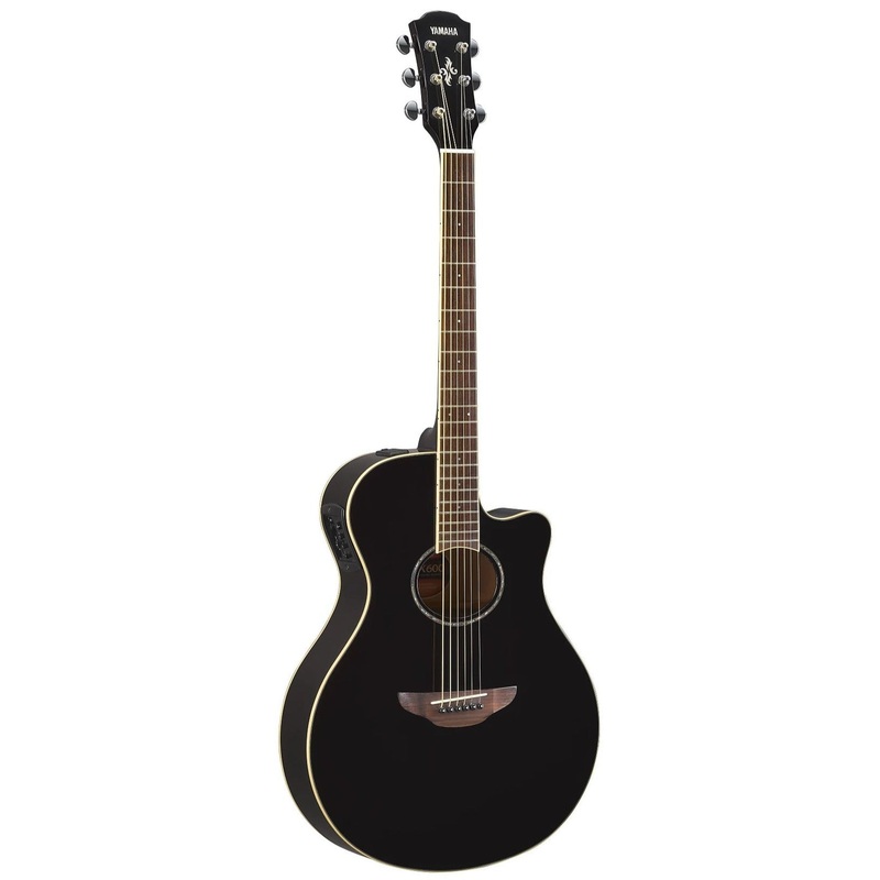 Yamaha APX600-BL Thinline Acoustic-Electric Guitar, Black