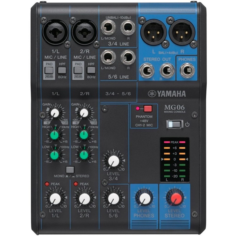 Yamaha MG Series MG06 6-Input Stereo Mixer