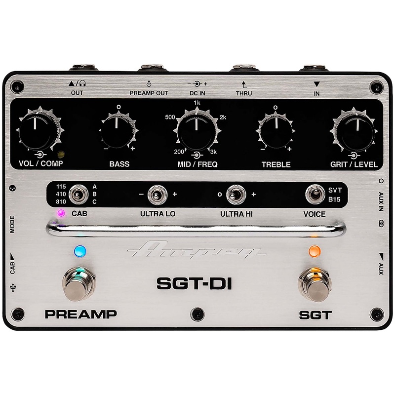 Ampeg SGT-DI Bass Pre-Amp and DI Effect Pedal