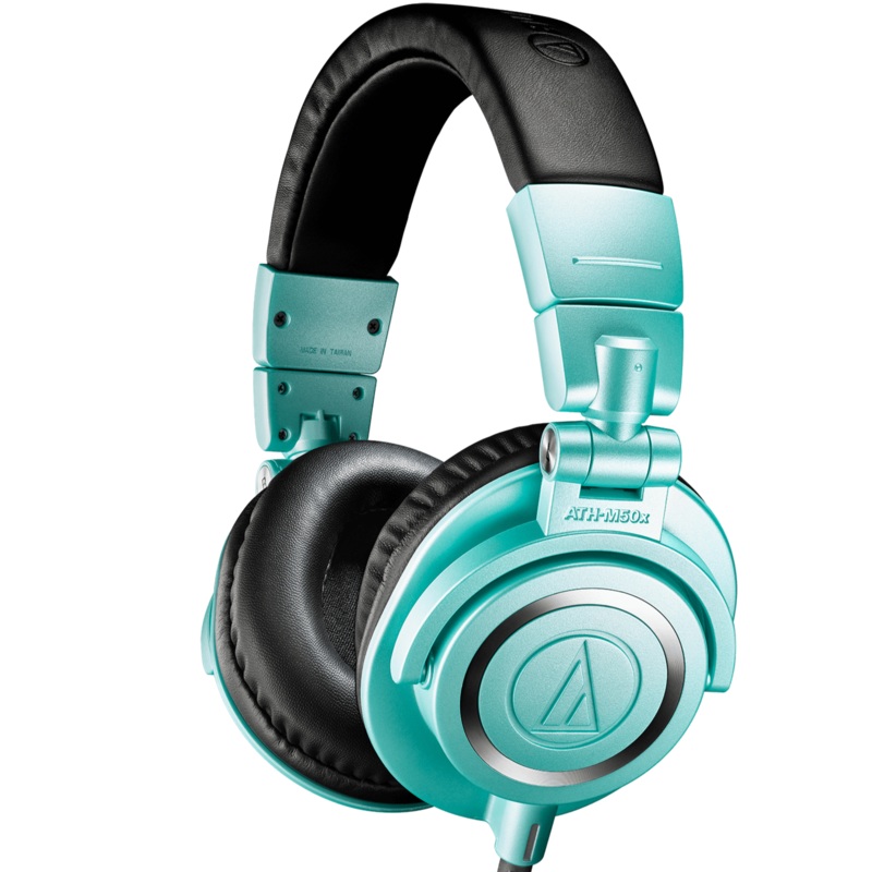 Audio-technica ATH-M50XIB Pro Closed-back Headphone, Full, Ice Blue