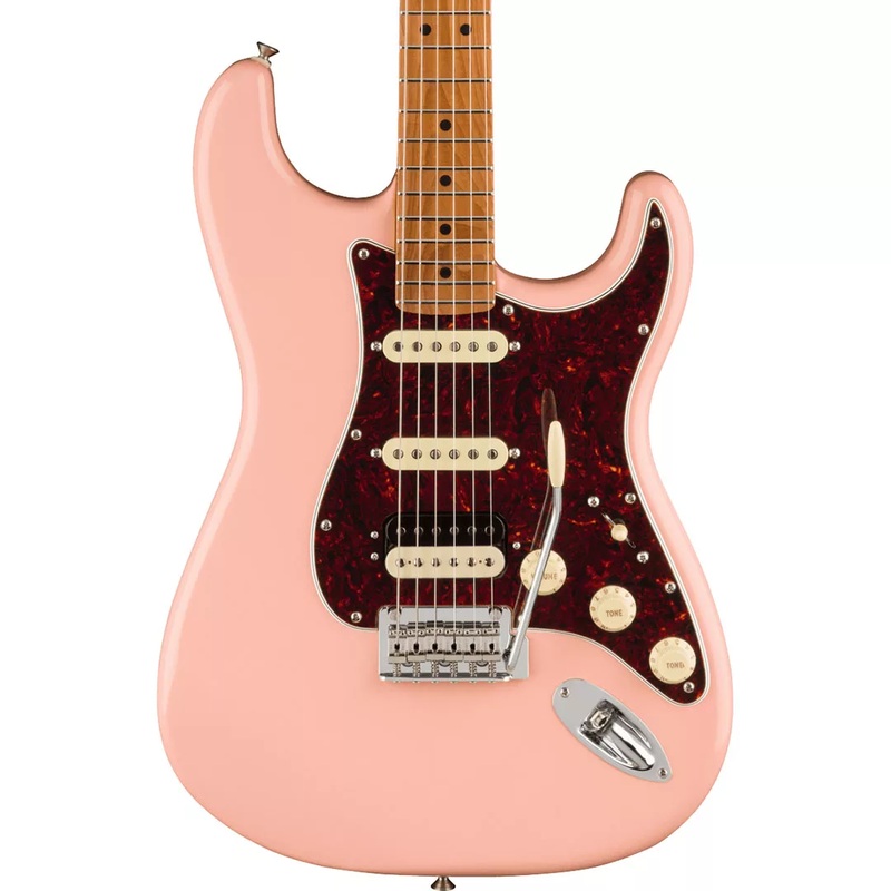 Fender Limited Edition Player Stratocaster HSS, Roasted Neck, Shell Pink