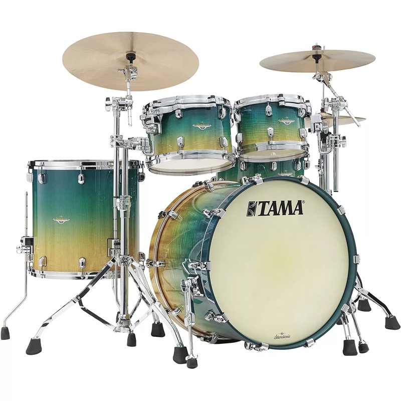 Tama Starclassic Maple Drum Shell Kit - Marine Shoreline Movingui Fade