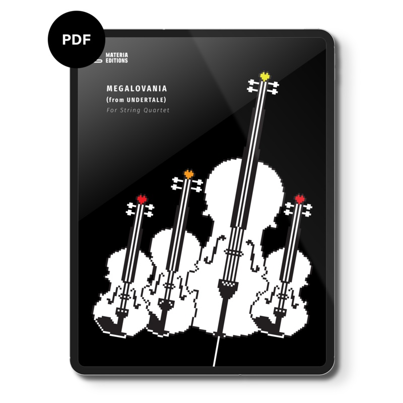 Megalovania (from UNDERTALE) (for String Quartet) Digital Sheet Music