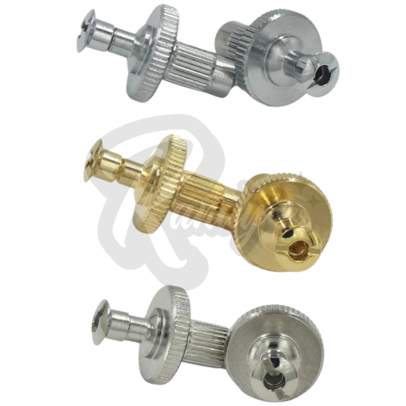 (Pinnacle Series) Nashville Tune-O-Matic (TOM) Locking Bridge Posts - Fits Gibson HP High Performance Chrome