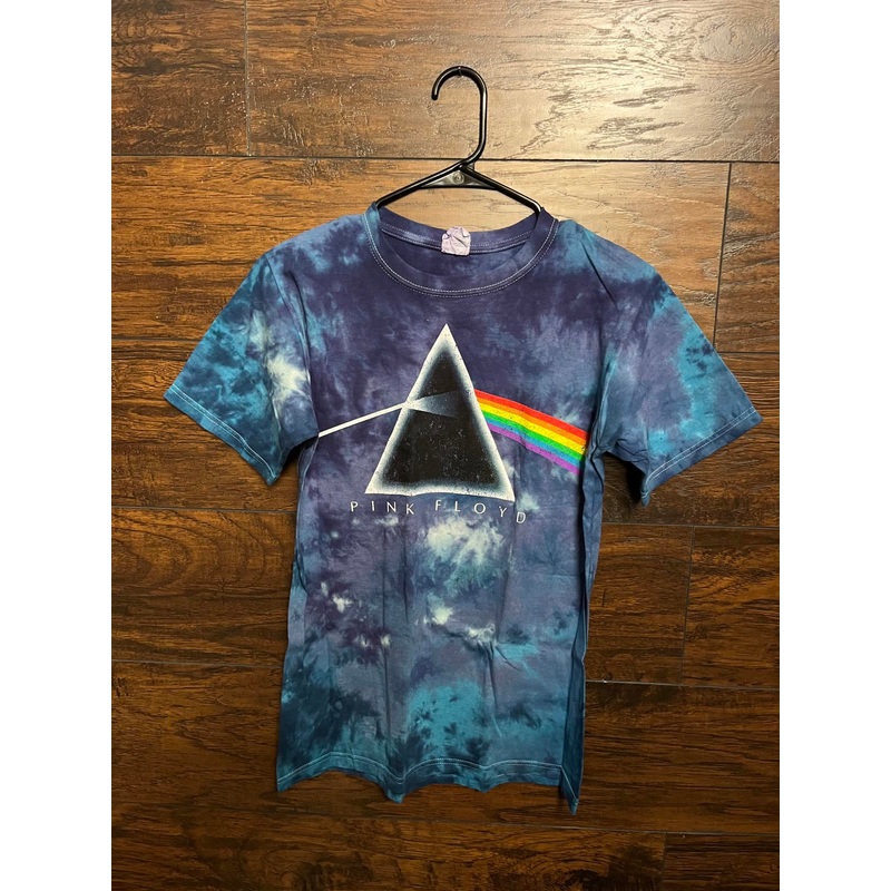 Vintage Pink Floyd Dark Side of the Moon Tie Dye T-shirt S Purple