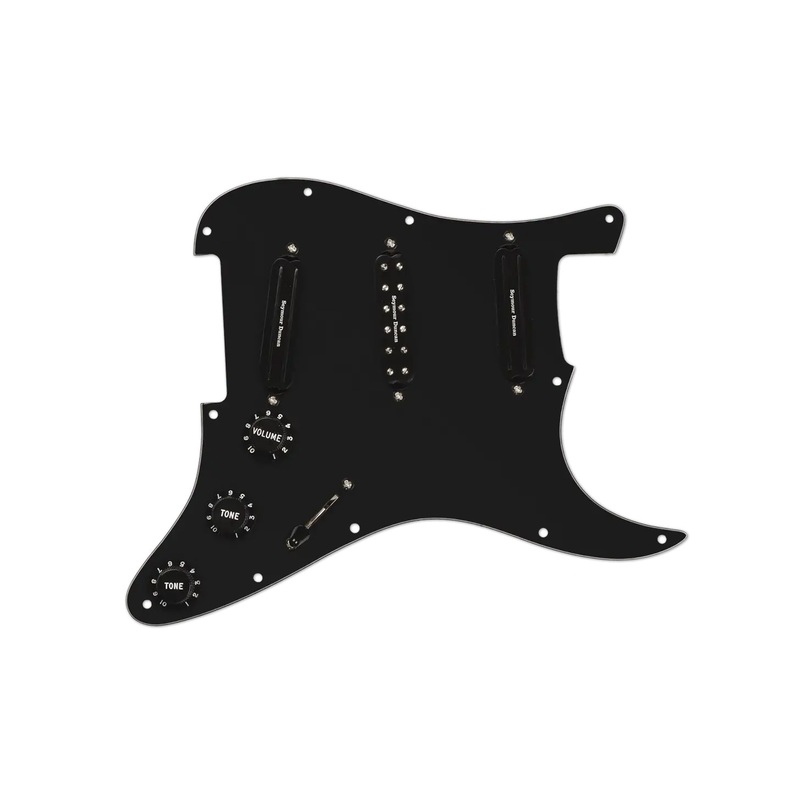 Black Pickguard With 3 Single Width Pickups | Solo Guitars