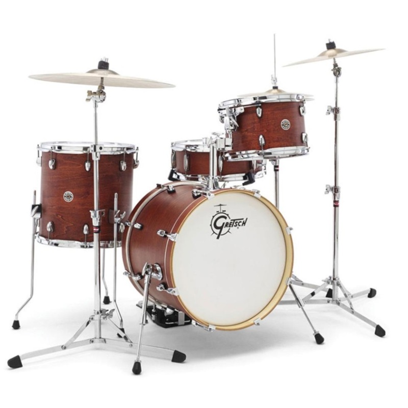 Gretsch Drums Catalina Club CT1-J484 4-piece Shell Pack with Snare Drum - Satin Walnut Glaze