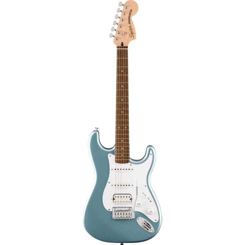 Squier 037-8180-583 Affinity Strat JR, HSS, Laurel FB, Ice Blue Metallic