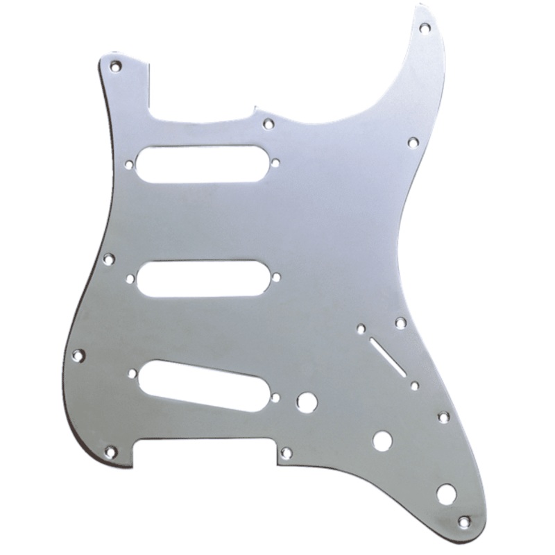 Fender 3-Ply Stratocaster Pickguard - 11-Hole - Chrome Plated