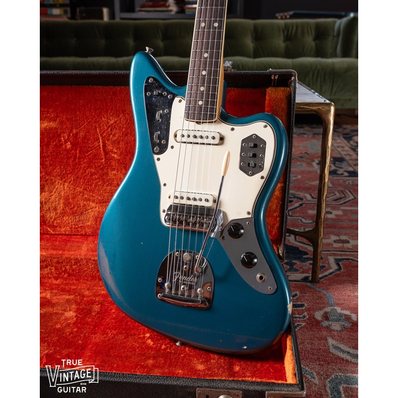 1966 Fender Jaguar Lake Placid Blue Slab Board