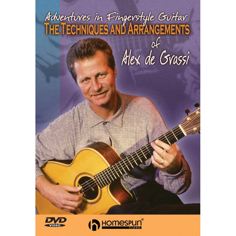 DVD-The Techniques and Arrangements of Alex de Grassi - Adventures in Fingerstyle Guitar