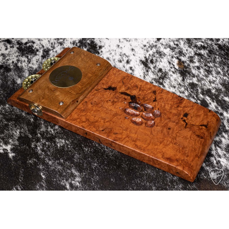 Wild Dog Custom Shop Stomp Box  with Burled River Red Gum Wood-  16184