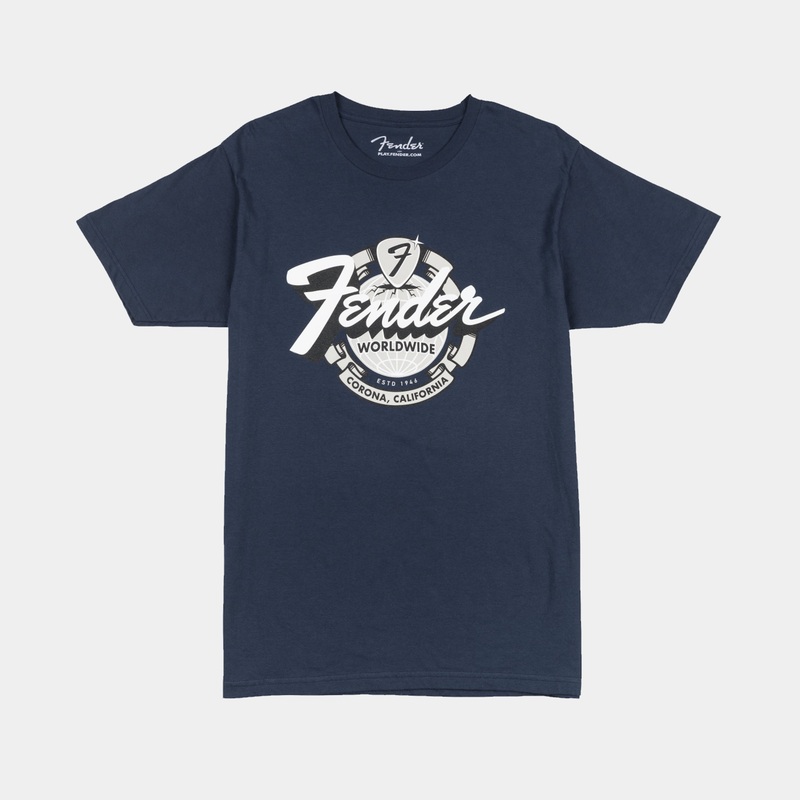 Fender World Wide Tee Vintage Navy XL