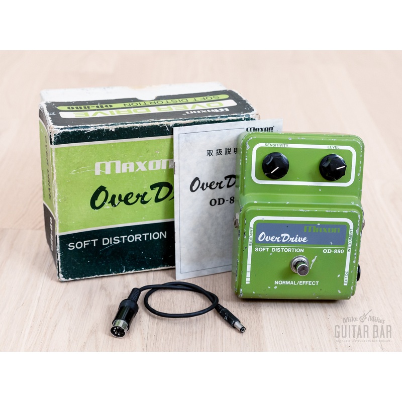 1977 Maxon OD-880 Soft Distortion Overdrive Vintage Guitar Effects Pedal w/ Box