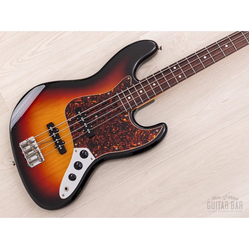 2004 Fender Jazz Bass 62 Vintage Reissue JB62-75US Sunburst w/ USA Pickups, Japan CIJ