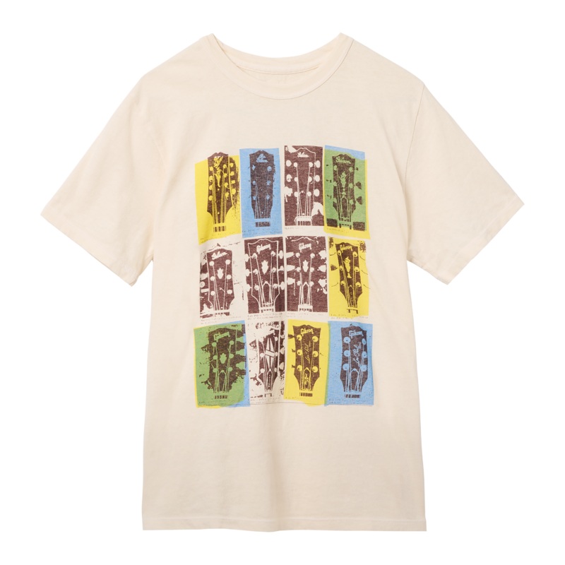 imogene + willie x Gibson "Headstocks" Tee XS Vintage White