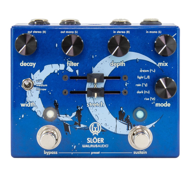 Walrus Audio SLOER Stereo Ambient Reverb Blue
