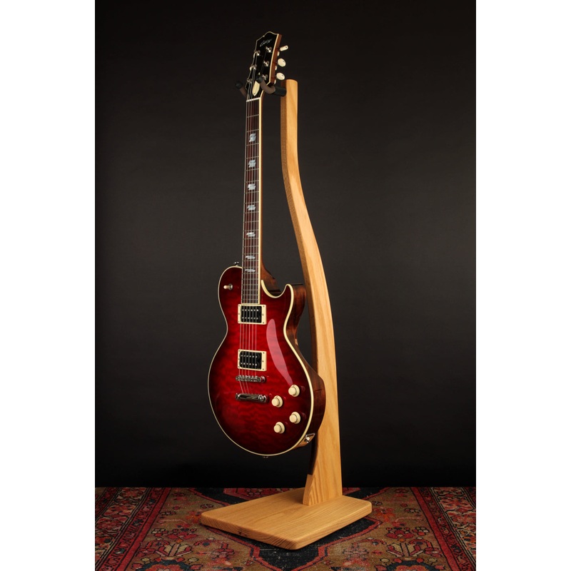 Zither Guitar Stand Red Oak