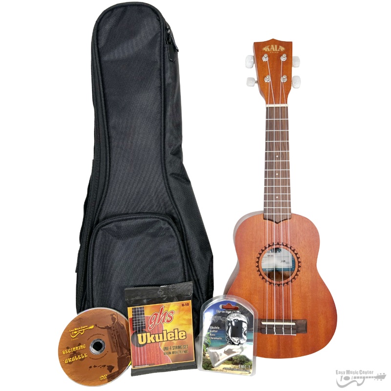 Easy Music Center KA-15S Soprano Ukulele Bundle